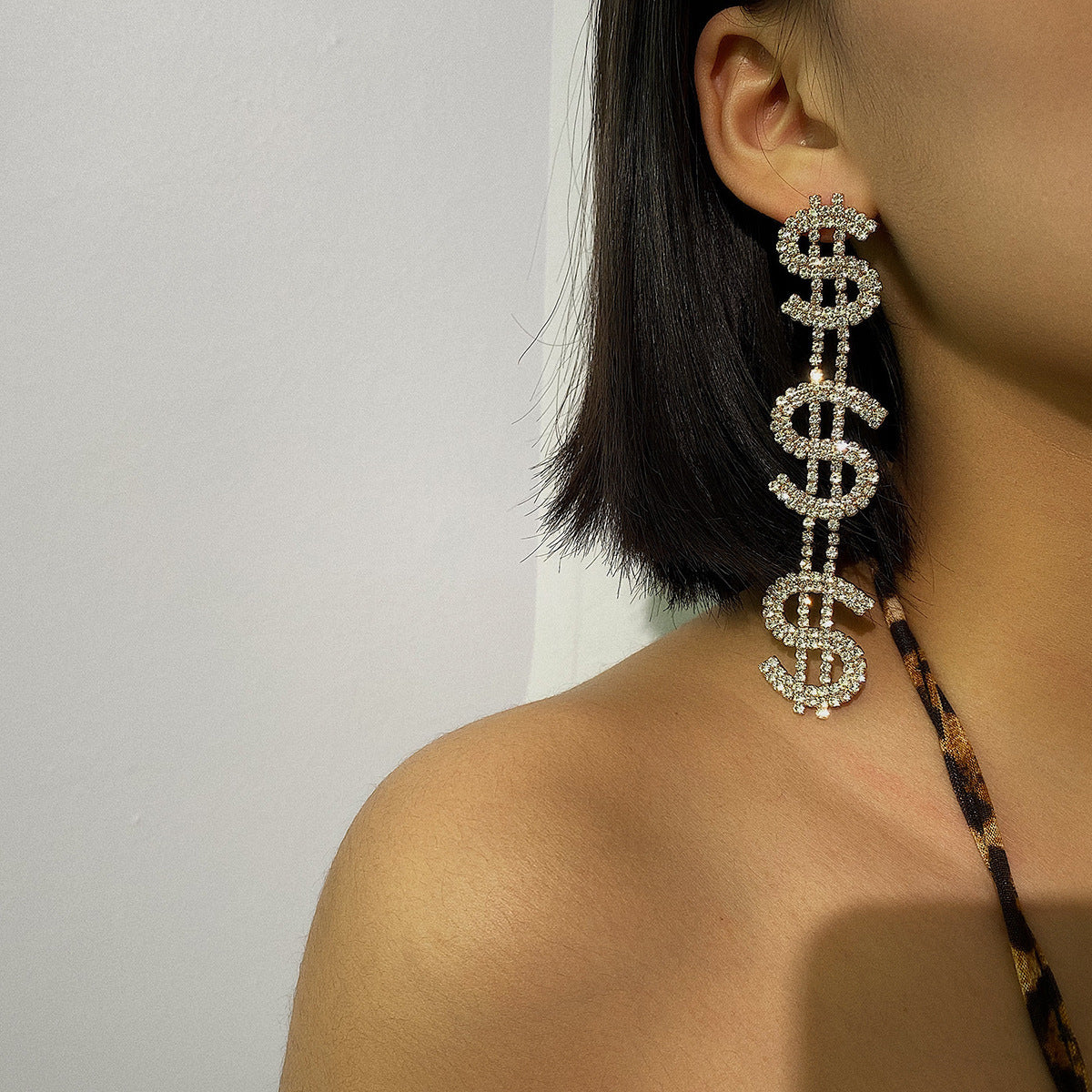 Dramatic Dollar Doll Earrings