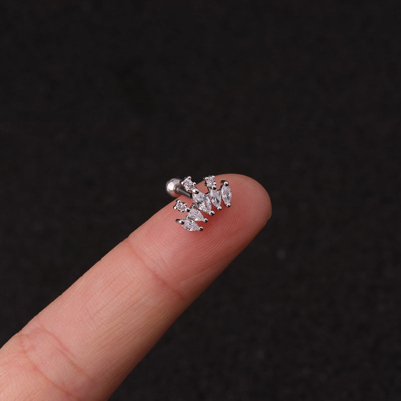 Premium Baddie Stud Earrings | Silver & Gold