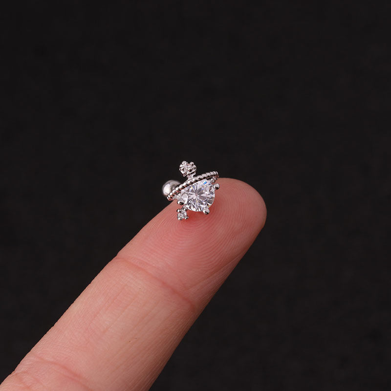 Premium Baddie Stud Earrings | Silver & Gold