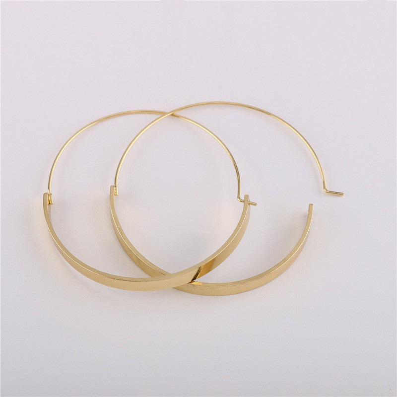 Baddie Gold Plate Hoops