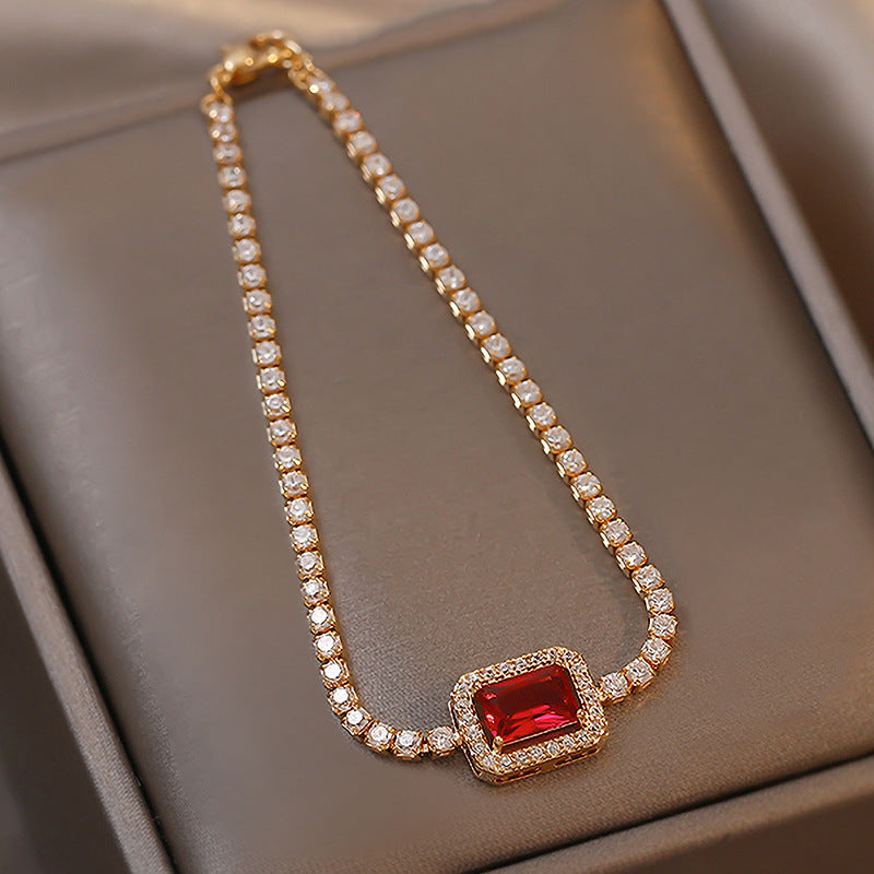 Rhinestone Gem Princess Bracelet