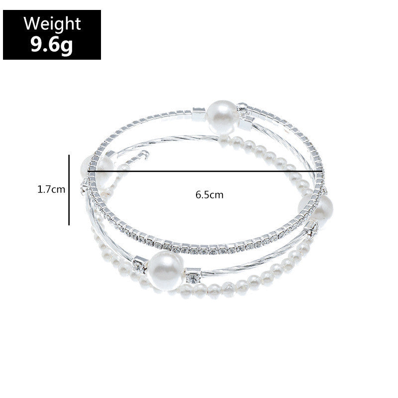 Precious Pearly Multi-Layer Bracelet