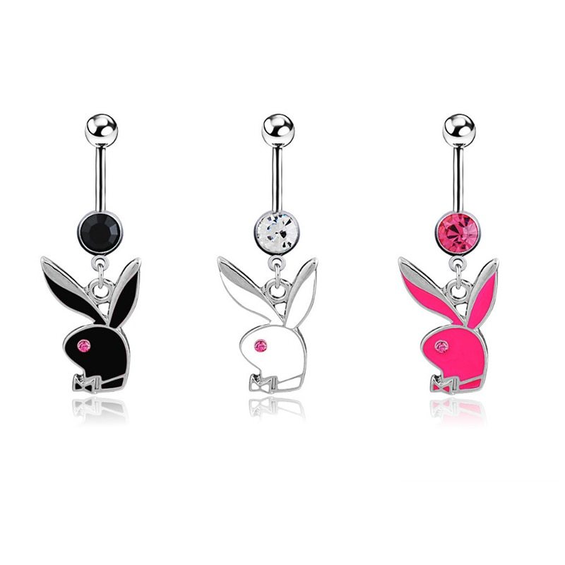 Baddie Bunny Colored Belly Piercing