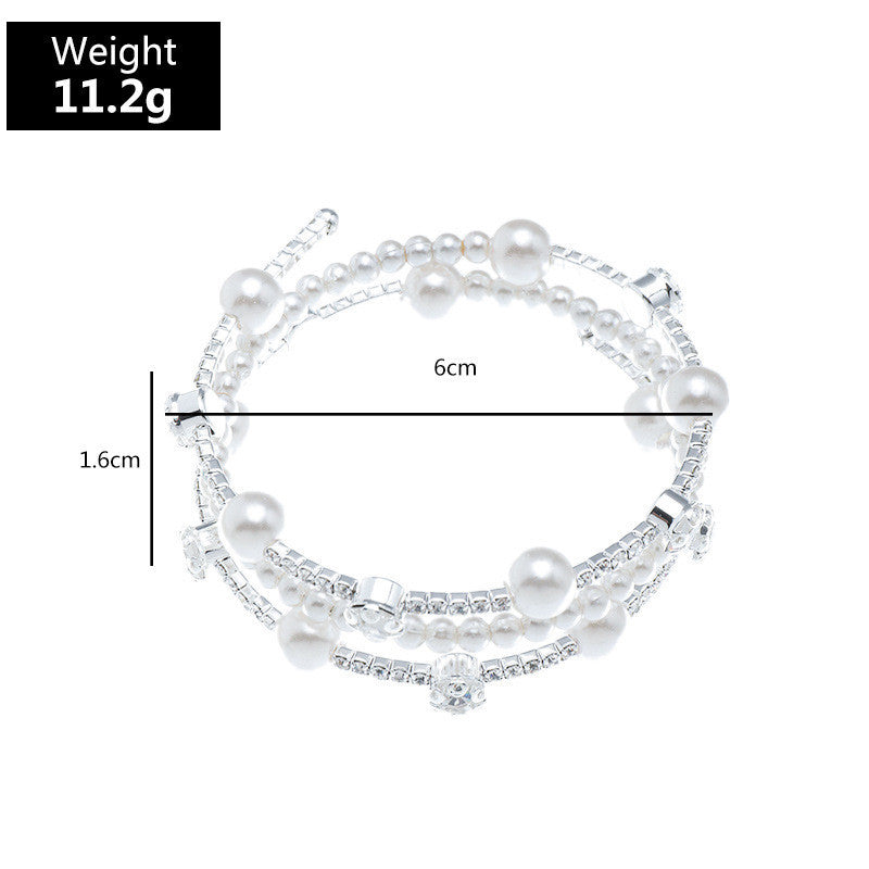 Precious Pearly Multi-Layer Bracelet