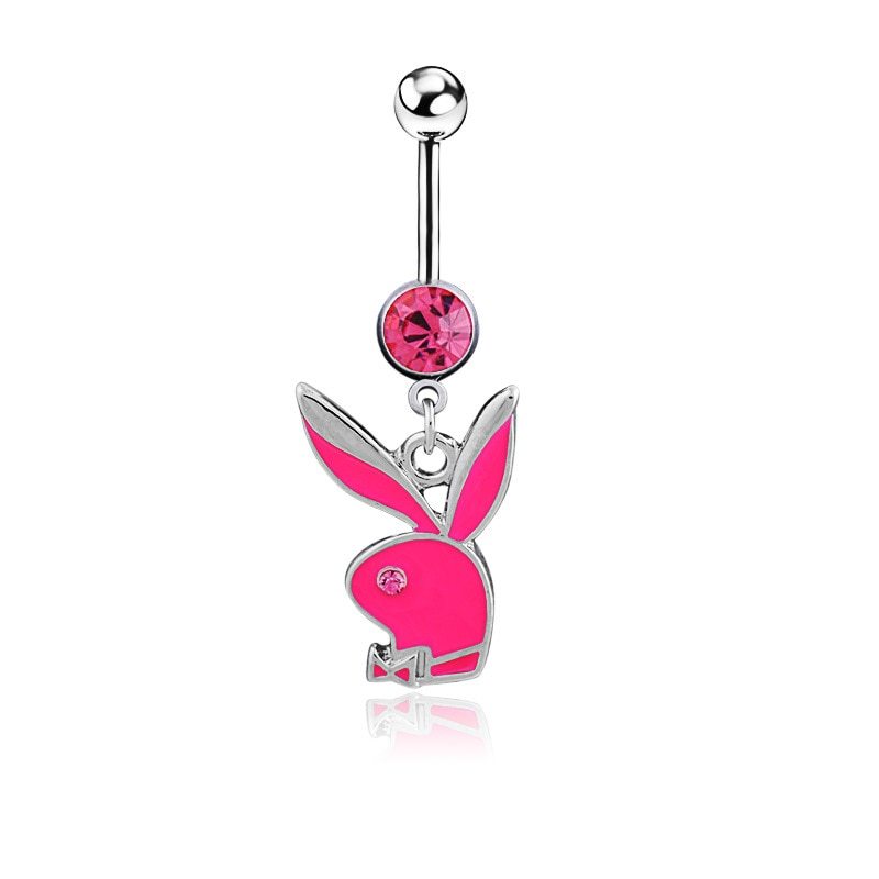 Baddie Bunny Colored Belly Piercing