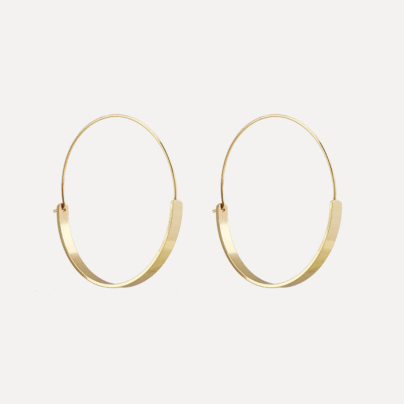Baddie Gold Plate Hoops
