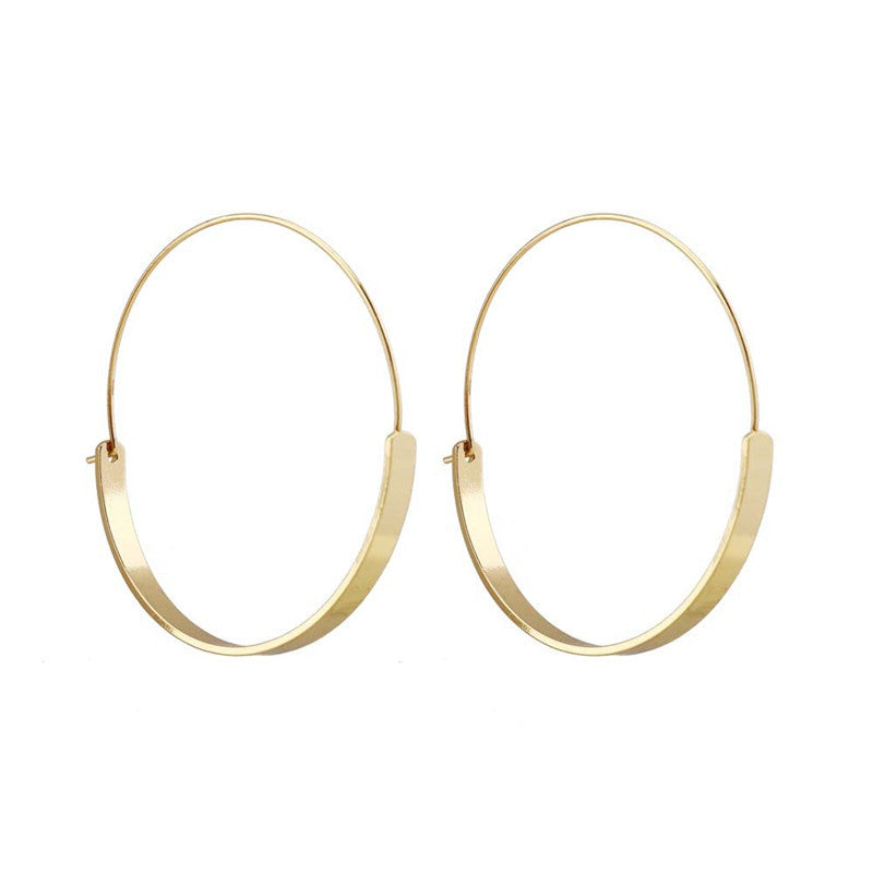 Baddie Gold Plate Hoops