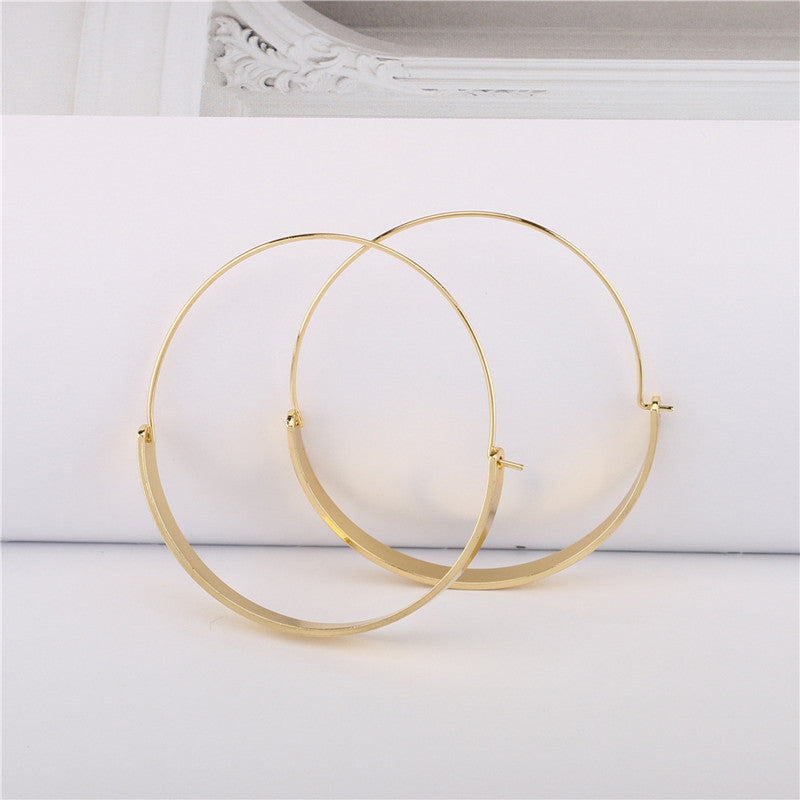 Baddie Gold Plate Hoops