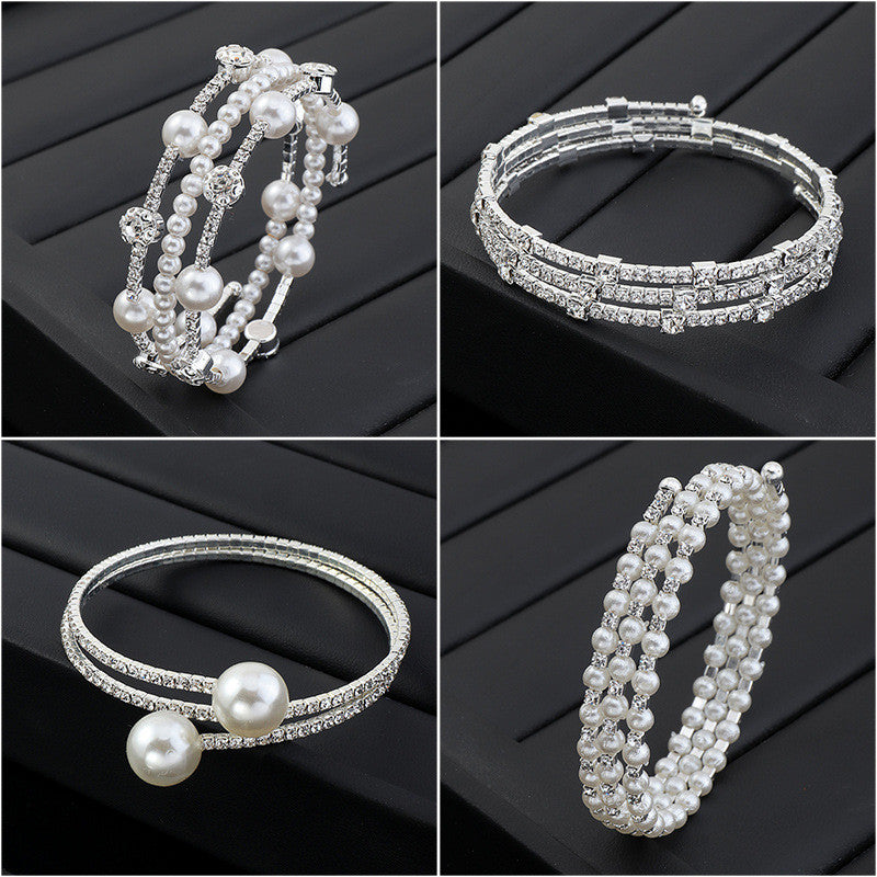 Precious Pearly Multi-Layer Bracelet
