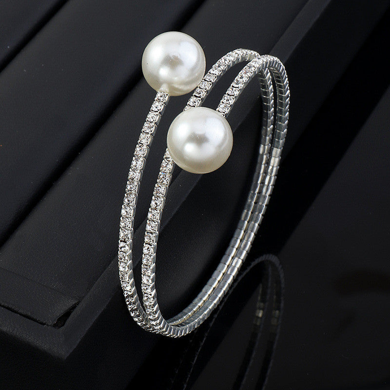 Precious Pearly Multi-Layer Bracelet