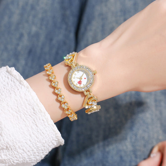 Queen of Hearts Bracelet & Watch Set