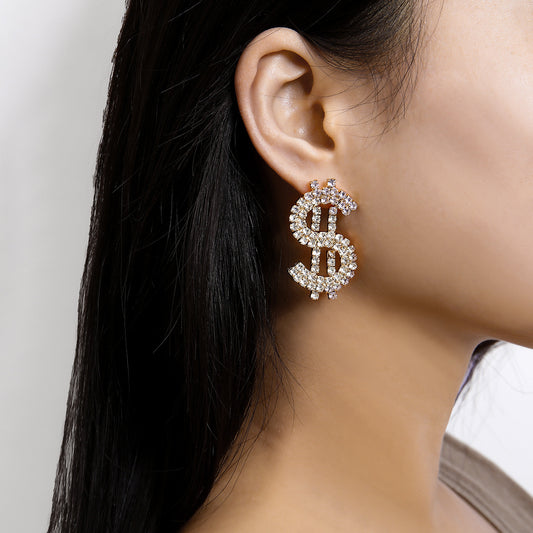 Dramatic Dollar Doll Earrings