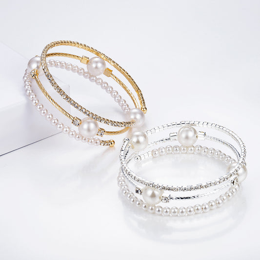 Gorgeous Girl Rhinestone Bracelet Set