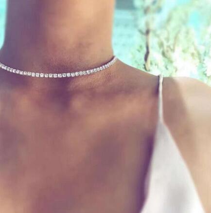Baddie Diamond Temperament Clavicle Necklace