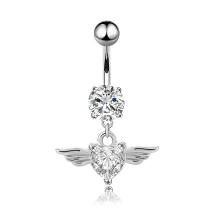 Jeweled Princess Belly Piercing | Silver