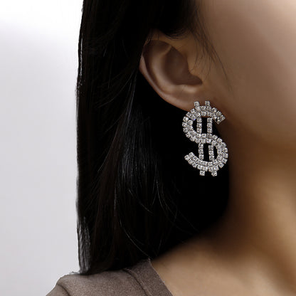 Dramatic Dollar Doll Earrings