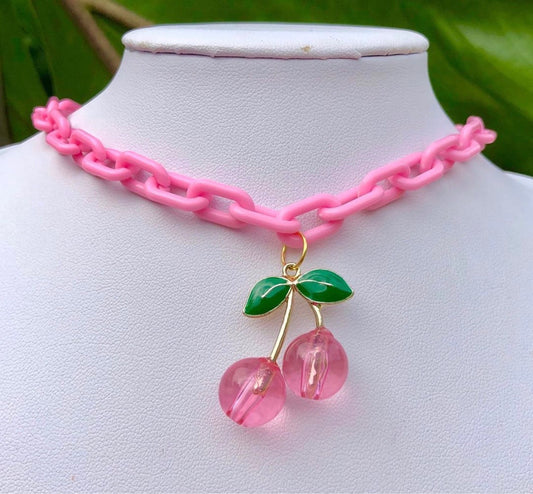 Cherry Baby Doll Necklace