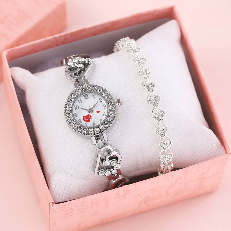 Queen of Hearts Bracelet & Watch Set
