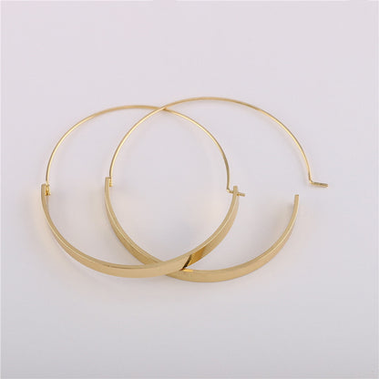 Baddie Gold Plate Hoops
