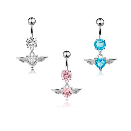 Jeweled Princess Belly Piercing | Silver
