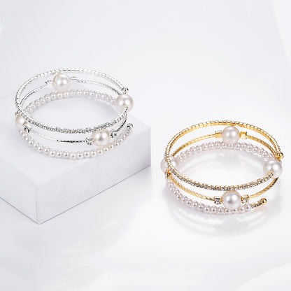 Gorgeous Girl Rhinestone Bracelet Set