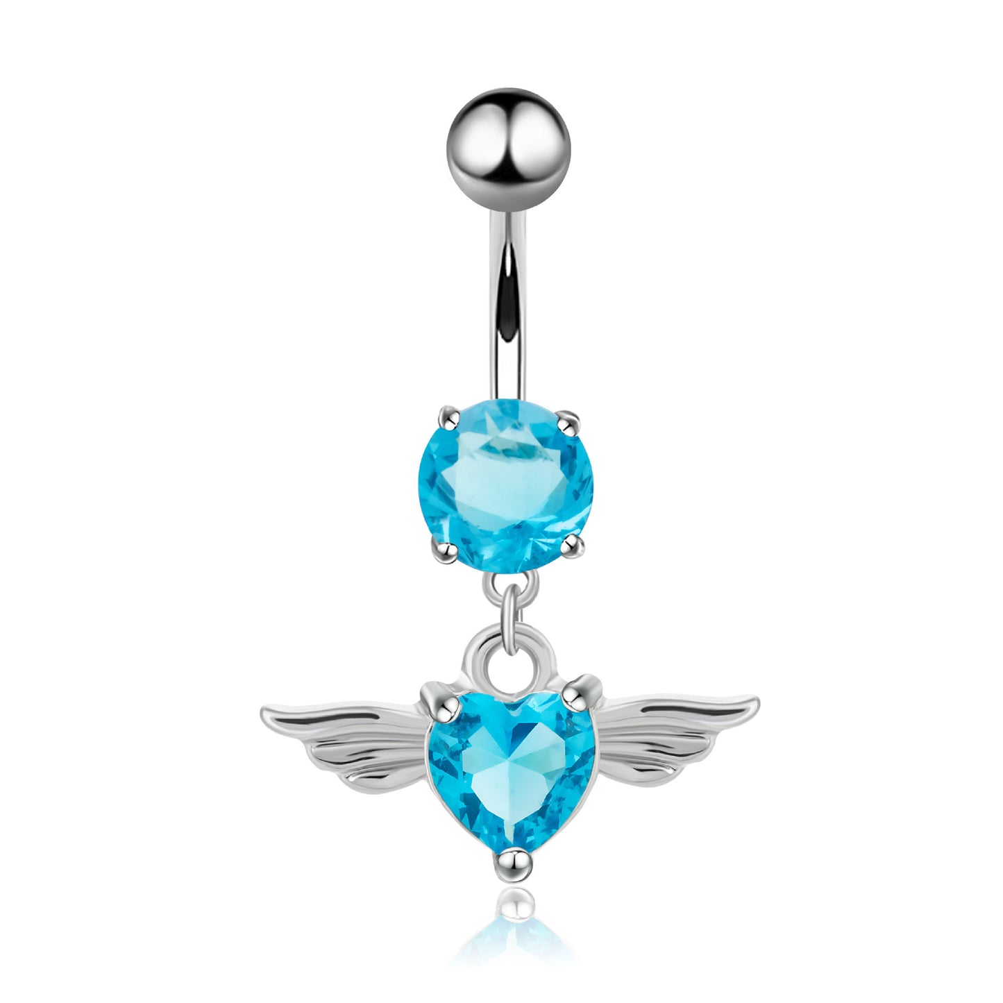 Jeweled Princess Belly Piercing | Silver