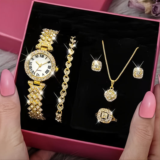 Quartz Doll Full Watch Jewelry Set