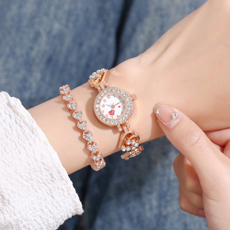 Queen of Hearts Bracelet & Watch Set