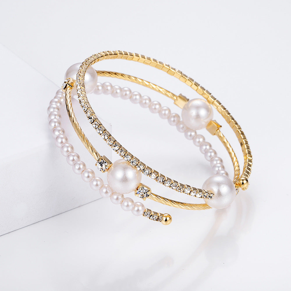 Gorgeous Girl Rhinestone Bracelet Set