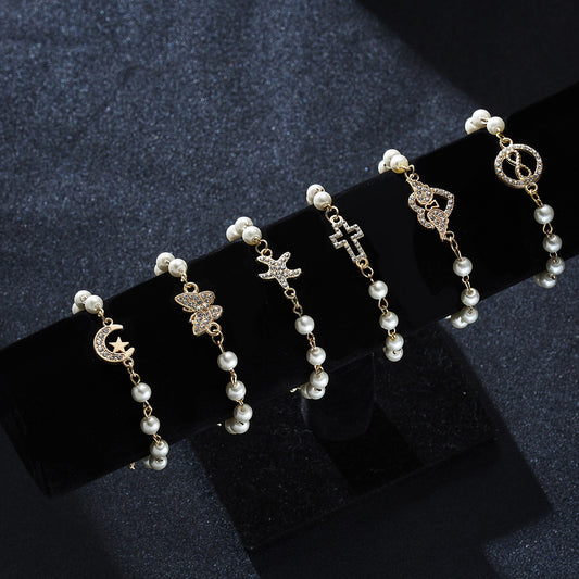 Precious Pendant Rhinestone Bracelet