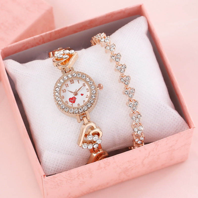 Queen of Hearts Bracelet & Watch Set