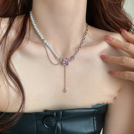 Coquette Doll Pearl Necklace
