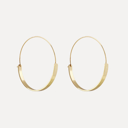 Baddie Gold Plate Hoops