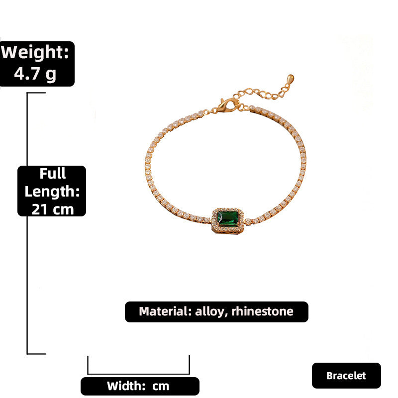 Rhinestone Gem Princess Bracelet