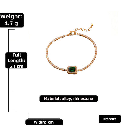 Rhinestone Gem Princess Bracelet