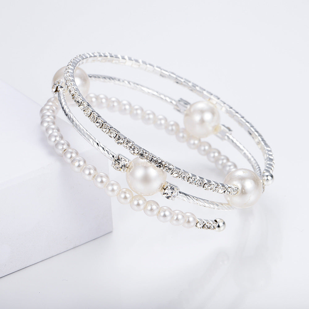 Gorgeous Girl Rhinestone Bracelet Set