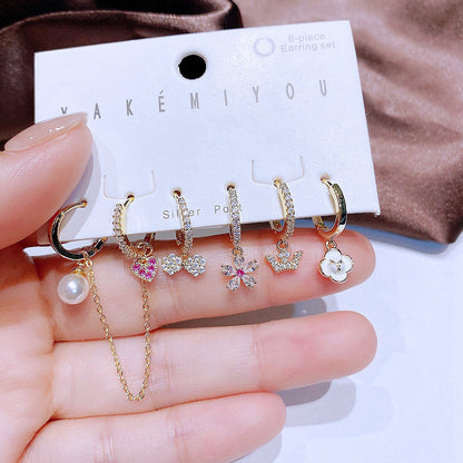 Premium Princess Polly Rhinestone Earring Set