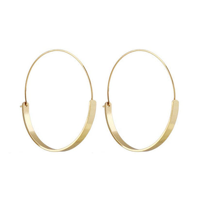Baddie Gold Plate Hoops