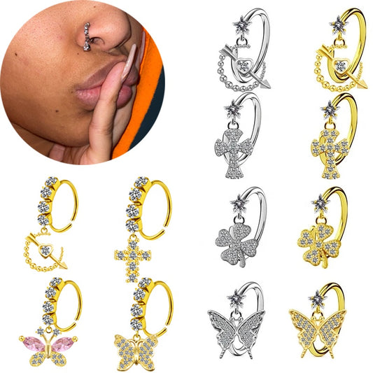 Doll District Premium Nose Hoops | Gold & Silver