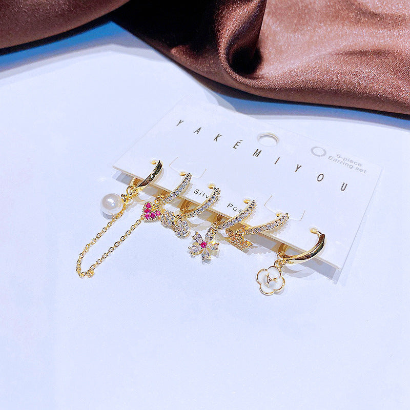 Premium Princess Polly Rhinestone Earring Set