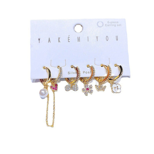 Premium Princess Polly Rhinestone Earring Set
