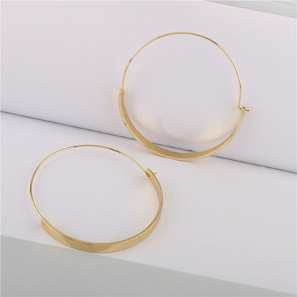 Baddie Gold Plate Hoops