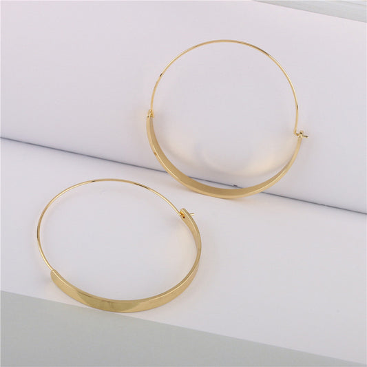 Baddie Gold Plate Hoops