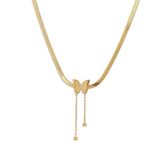 Butterfly Temperament Necklace | Gold