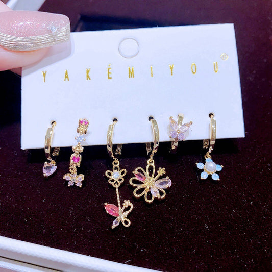 Coquette Flower Doll Earring Set